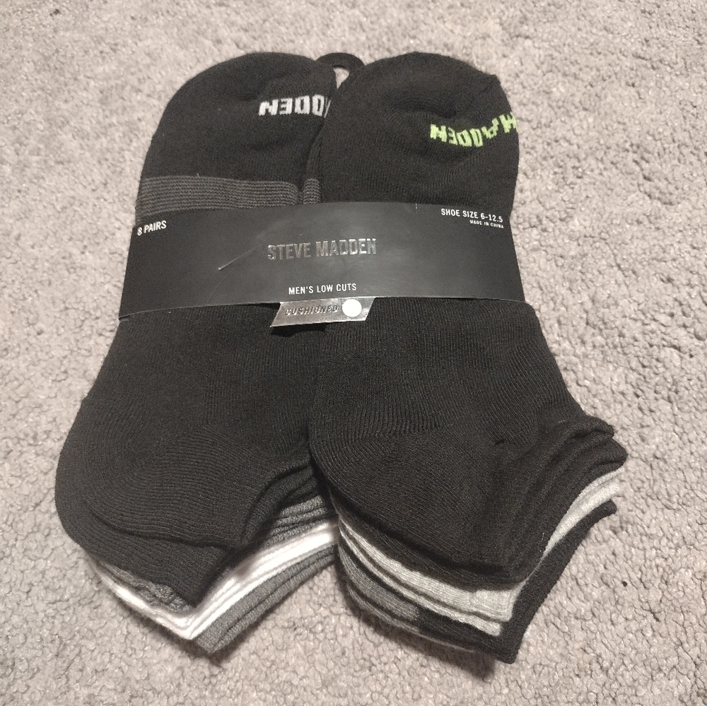NWT Men's Steve Madden Low Cut Socks